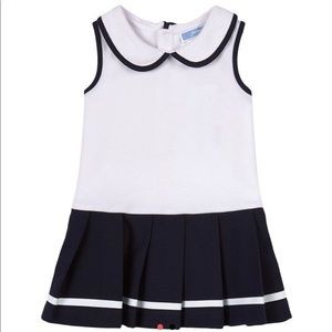 Classic navy & white dress by Jacadi.